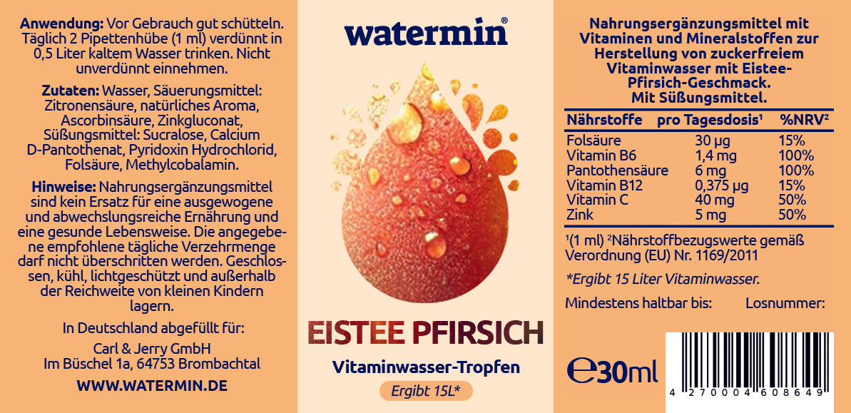 Eistee Pfirsich