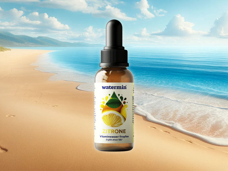 Zuckerfreier Sirup von Watermin für Wasser mit Zitronen-Geschmack